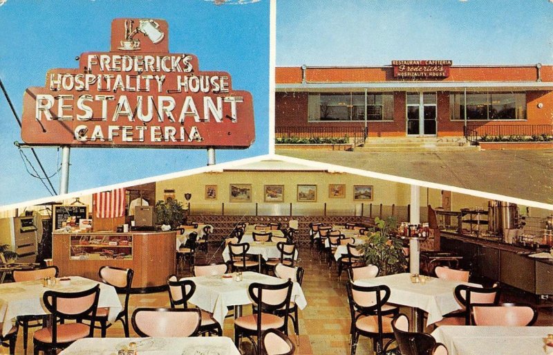 FREDERICK'S HOSPITALITY HOUSE Plainfield, IN Roadside c1960s Vintage Postcard