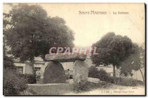 Postcard Old St Nazaire The Dolmen Children