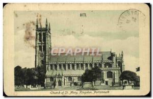 Postcard Old Church of St Mary Kingston Portsmouth