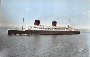 Liberte French Line Ship Writing on back 