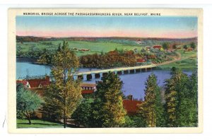 ME - Belfast. Memorial Bridge Across the Passagassawaukeag River