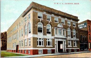 Postcard Y.M.C.A. Young Mens Christian Association in Jackson, Michigan