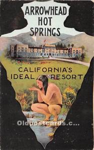 Arrowhead Hot Springs California, CA, USA Indian Unused 