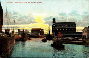 New York Buffalo Harbor From Michigan Street