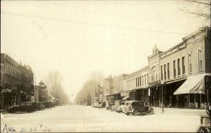 Bronson MI Michigan Street Scene Cars Bldgs - Real Photo ...