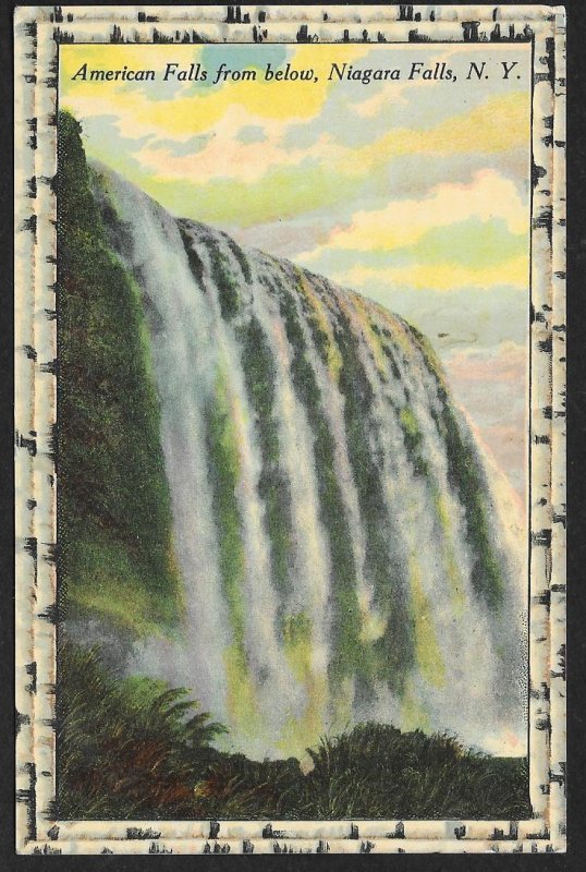 American Falls from Below Niagara Falls New York Unused c1910s