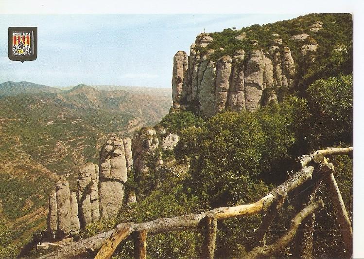 Postal 050265 : Montserrat. Cruz de S. Miguel desde el Camping