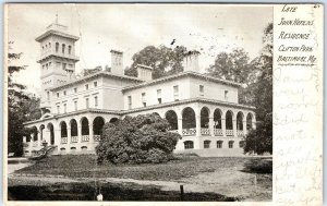 1906 Baltimore, MD John Hopkins Residence Clifton Park Antiquitech Tower PC A118