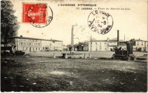 CPA LEZOUX - Place du Marche-au-bois (72600)