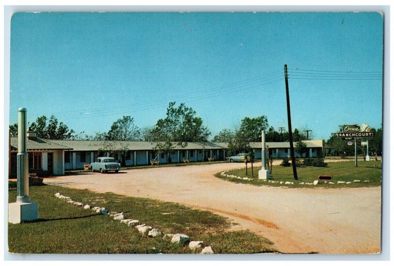 c1950's Osceola Ranchcourt, INC. Motel Cars Pensacola Florida FL Postcard 