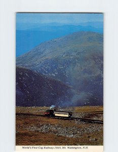 Postcard World's First Cog Railway, Mt. Washington, New Hampshire