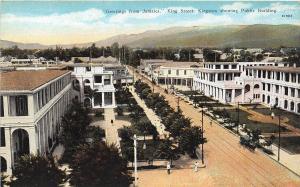 D72/ Foreign Postcard Jamaica c1910 Kingston King St Public Building