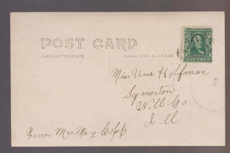 Cardiff ILLINOIS RPPC c1910 GENERAL STORE Coal Mine Camp GHOST TOWN Schlitz Beer