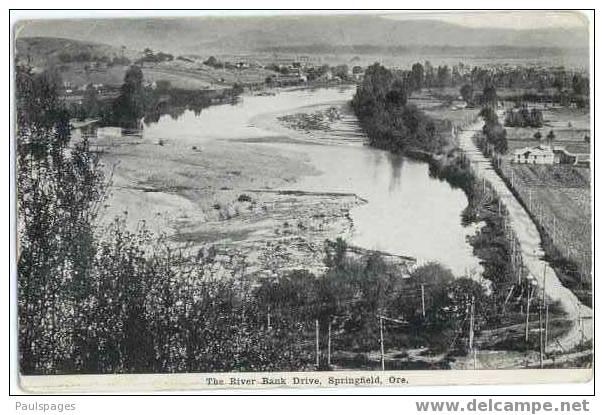 The River Bank Drive, Springfield, Oregon, OR,  Divided Back