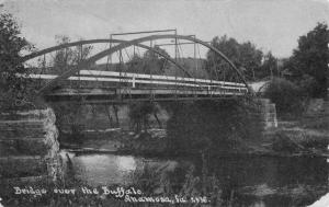 Anamosa Iowa Bridge Over Buffalo River Antique Postcard K83969