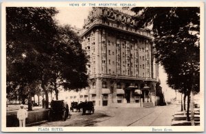 Views of the Argentine Republic Plaza Hotel Buenos Aires Argentina Postcard