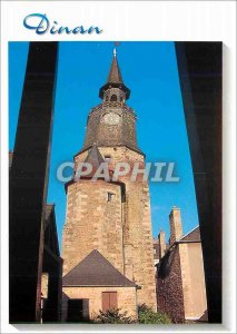 Modern Postcard Dinan Cotes d'Armor Clock Tower