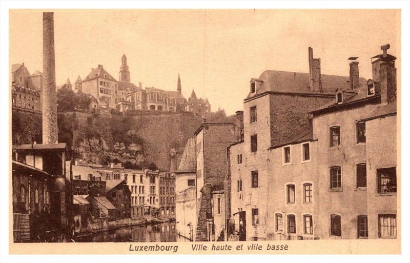 Luxembourg  Ville haute et ville basse