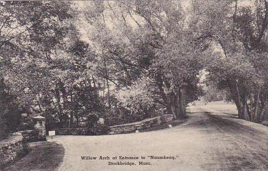 Massachusetts Stockbridge Willow Arch At Entrance To Naumkeaq Albertype