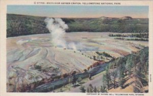 Excelsior Geyser Crater Yellowstone National Park  Curteich