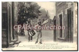 Postcard Old Ham Escape From Napoleon III disguised as maon