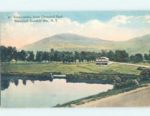 Divided-Back PANORAMIC VIEW Stamford - Near Delhi & Oneonta & Schoharie NY i1641