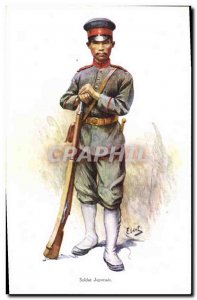 Old Postcard Japanese Army Soldier Japan Nippon Japan Drops Colonies of Chand...