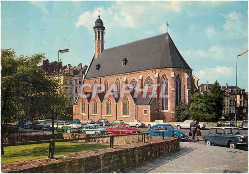 Postcard Modern Brussels Madeleine Church