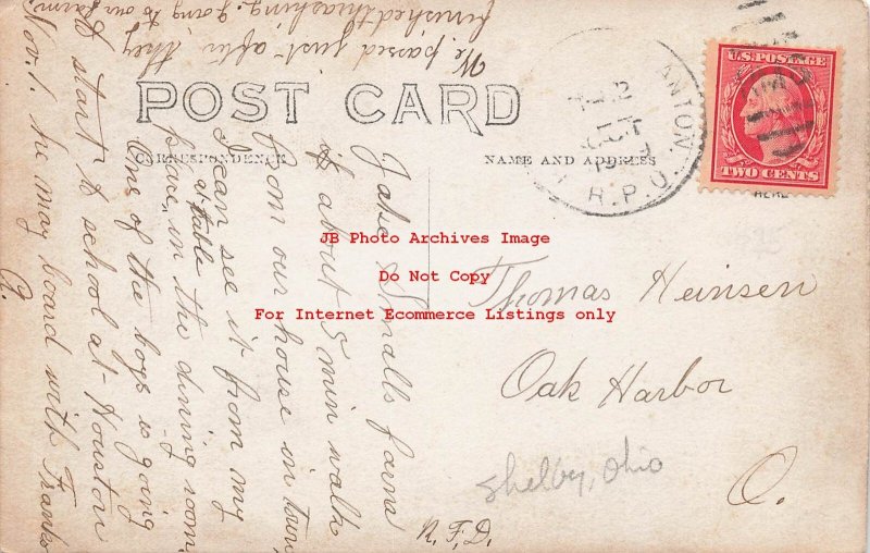 Unknown Location, RPPC, Farmer Jake Smalls Threshing Peanuts, N Gunn's Rig