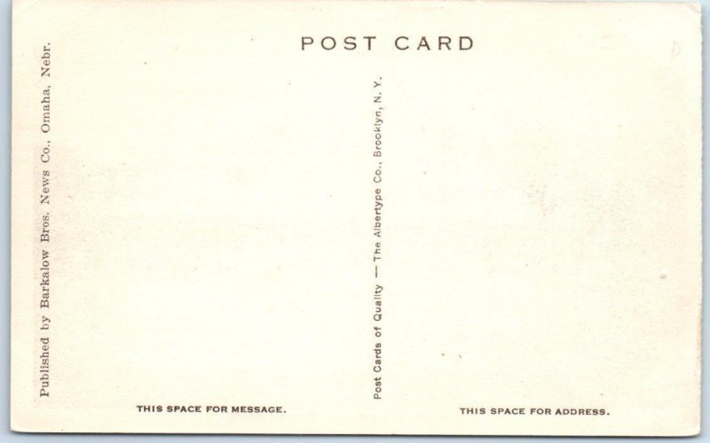 OMAHA, Nebraska  NE    HIGH SCHOOL  Albertype   Postcard