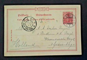 1901 Bonn Germany To The Hague s Gravenhage Netherlands Vintage Postcard