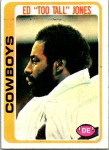 1978 Topps Football Card Ed Too Tall Jones Dallas Cowboys sk7203