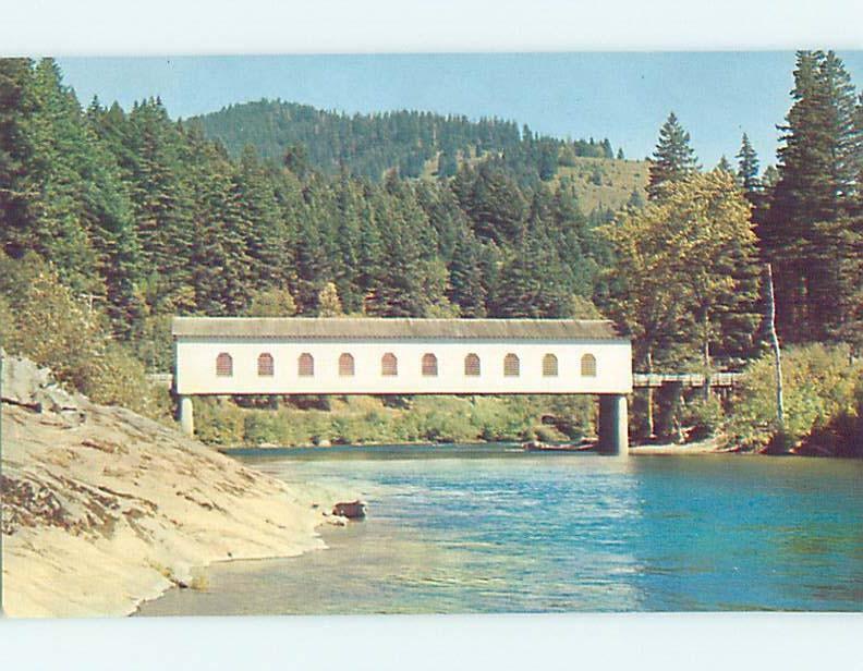 Unused Pre-1980 COVERED BRIDGE Eugene Oregon OR H7880