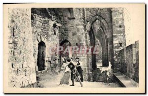 Old Postcard Chateau La Cite de Carcassonne Middle Ages Happy encounter in th...