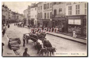 Old Postcard Folklore Remiremont High Street
