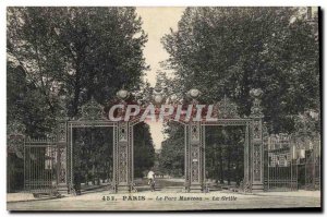 Old Postcard Paris Le Parc Montceau Grid