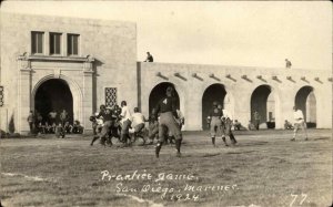San Diego CA California Marines Football 1924 Real Photo Postcard