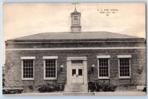 Ford City Pennsylvania Postcard U.S. Post Office Exterior Building c1940 Vintage