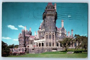 1972 Toronto Ontario Canada Postcard Casa Loma Empire Stamp Corp Building Posted