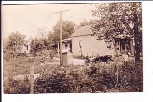 Real Photo, Automobile, Gas Pump, Barbee Lake 1916, Warsaw, Indiana