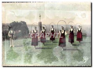 Postcard Modern Dances Basques C Folk Art Bi Harri Basque Biarritz Arku Dantz...