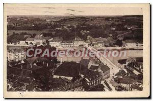 Postcard Old Gray Haute Saone Panorama Port Villaneuve and Chaussee d'Arc