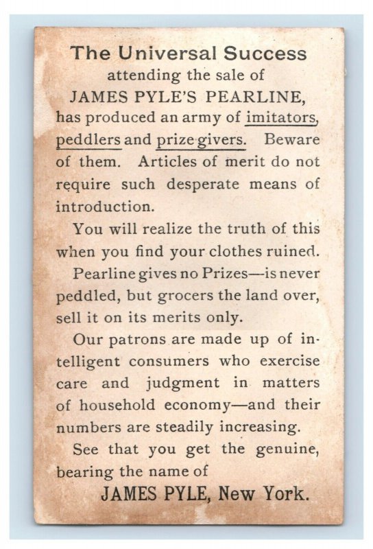 1880s-90s James Pyle's Pearline & Niagara Starch Lot Of 3 F178