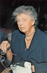 ELEANOR ROOSEVELT Franklin D. Roosevelt Library & Museum c1960s Vintage Postcard