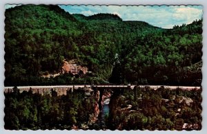 Montreal River Bridge, Trans Canada Highway, Ontario, Aerial View Postcard