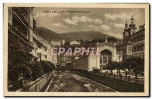 Old Postcard Karlsbad Aussere Sprudelkolonnade