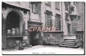 Old Postcard Bourges Hotel Lallemand