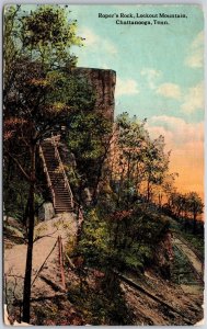 Ropper's Rock Lookout Mountain Chattanooga Tennessee TN Stairway Postcard