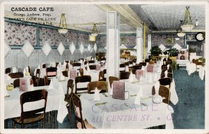 Cascade Cafe Banff Alberta AB Restaurant Interior Postcard G45