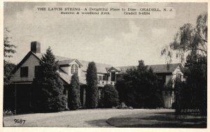 Vintage Postcard The Latch String Delightful Place To Dine Restaurant Oradell NY